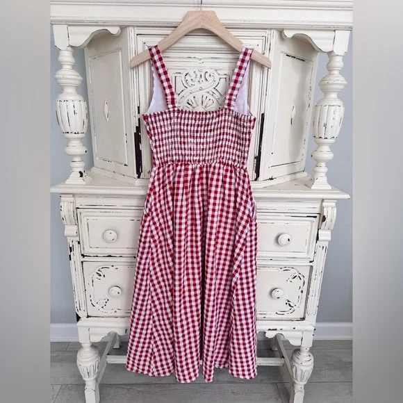 Jessica Simpson•Gingham Maxi Tank Dress•Size S•NWT - Picture 3 of 4